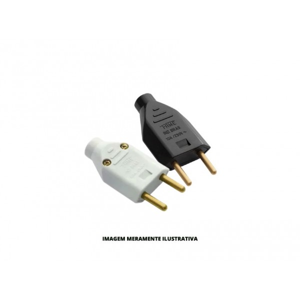 ADAPTADOR - PINO MACHO 2P 10A - DP100